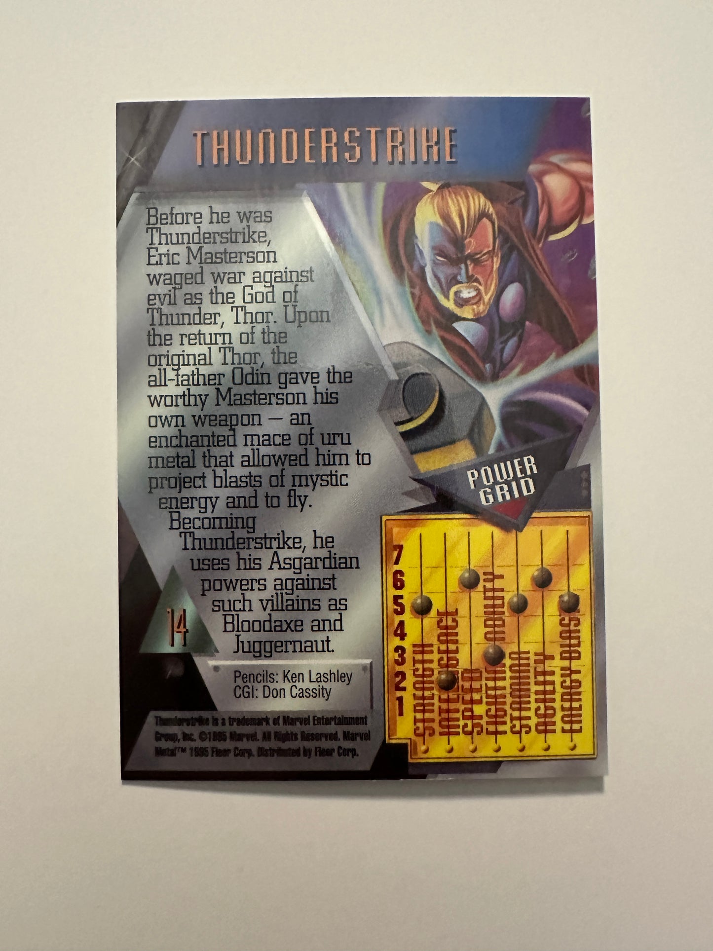Thunderstrike #14 (1995 Marvel Metal) - High grade
