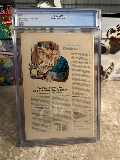 X-Men #39 CGC 6.5 (Marvel 1967)