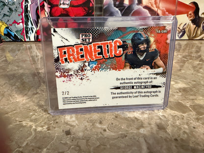 2026 Leaf Pro Set Football George MacIntyre Frenetic Auto Black 2/2