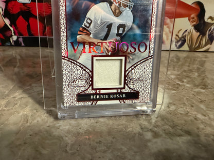Bernie Kosar 2026 Leaf Art of Sport Virtuoso Red 1/3 Bookend
