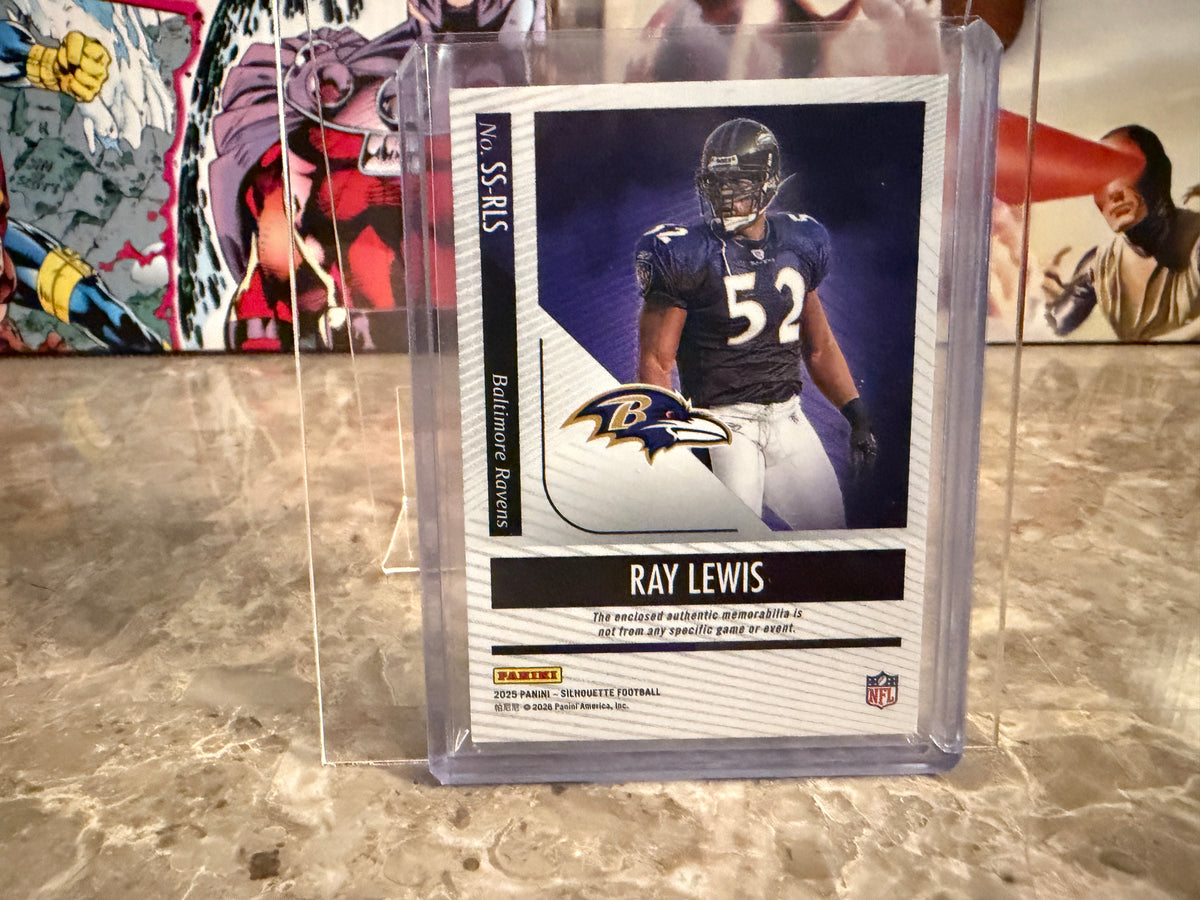 Ray Lewis 2025 Panini Silhouette Football Silhouettes Jumbo Patch /99