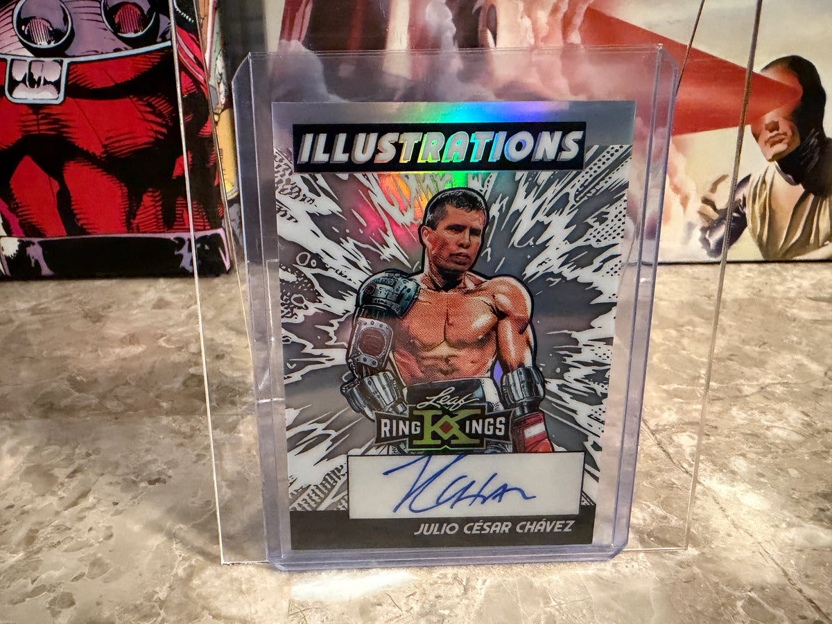Julio Cesar Chavez 2026 Leaf Metal Ring Kings Illustrations Silver /10