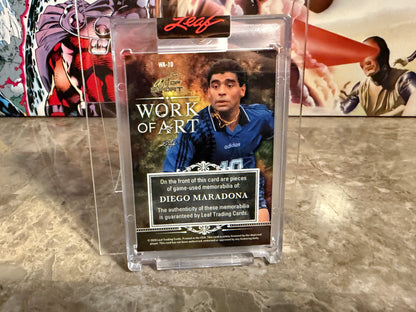 Diego Maradona 2026 Leaf Art of Sport Work of Art Tri-Patch /4
