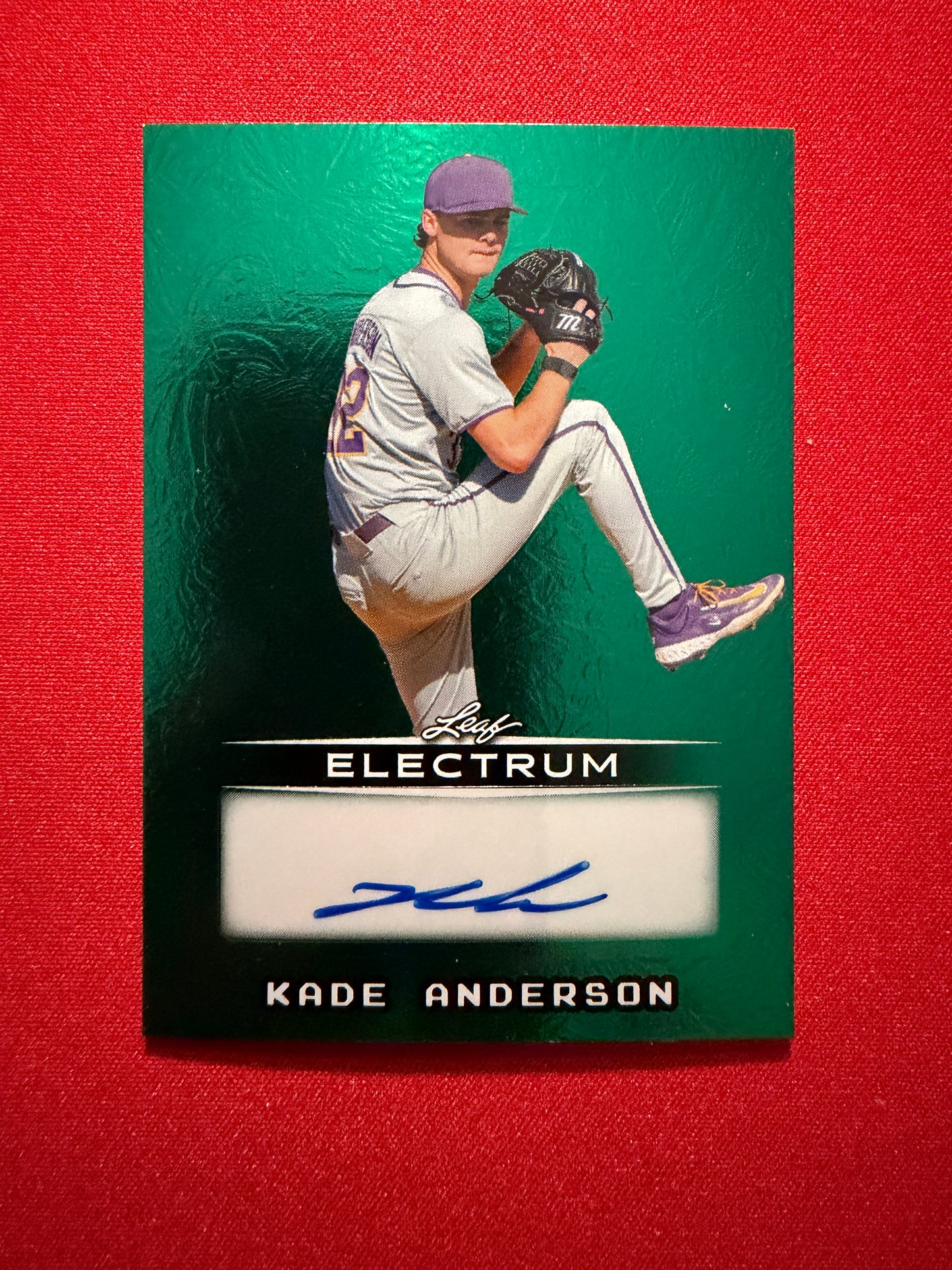 2026 Leaf Electrum Baseball Kade Anderson Base Green /5