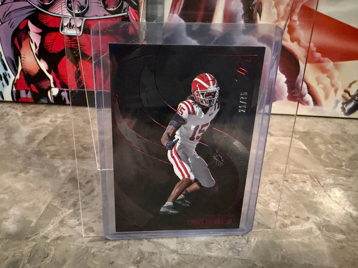 Chris Henry Jr. 2025 Panini Silhouette Football Base Red Color Match /75 #20