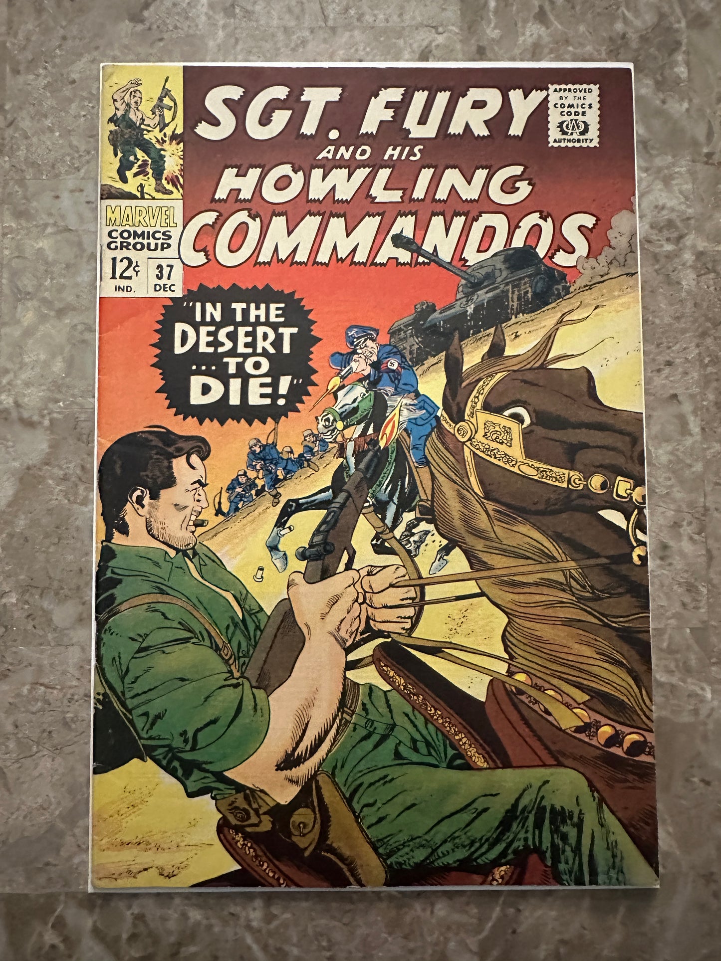Sgt Fury #37 FN+ 6.5 (Marvel Comics 1966) - Glossy, nice copy