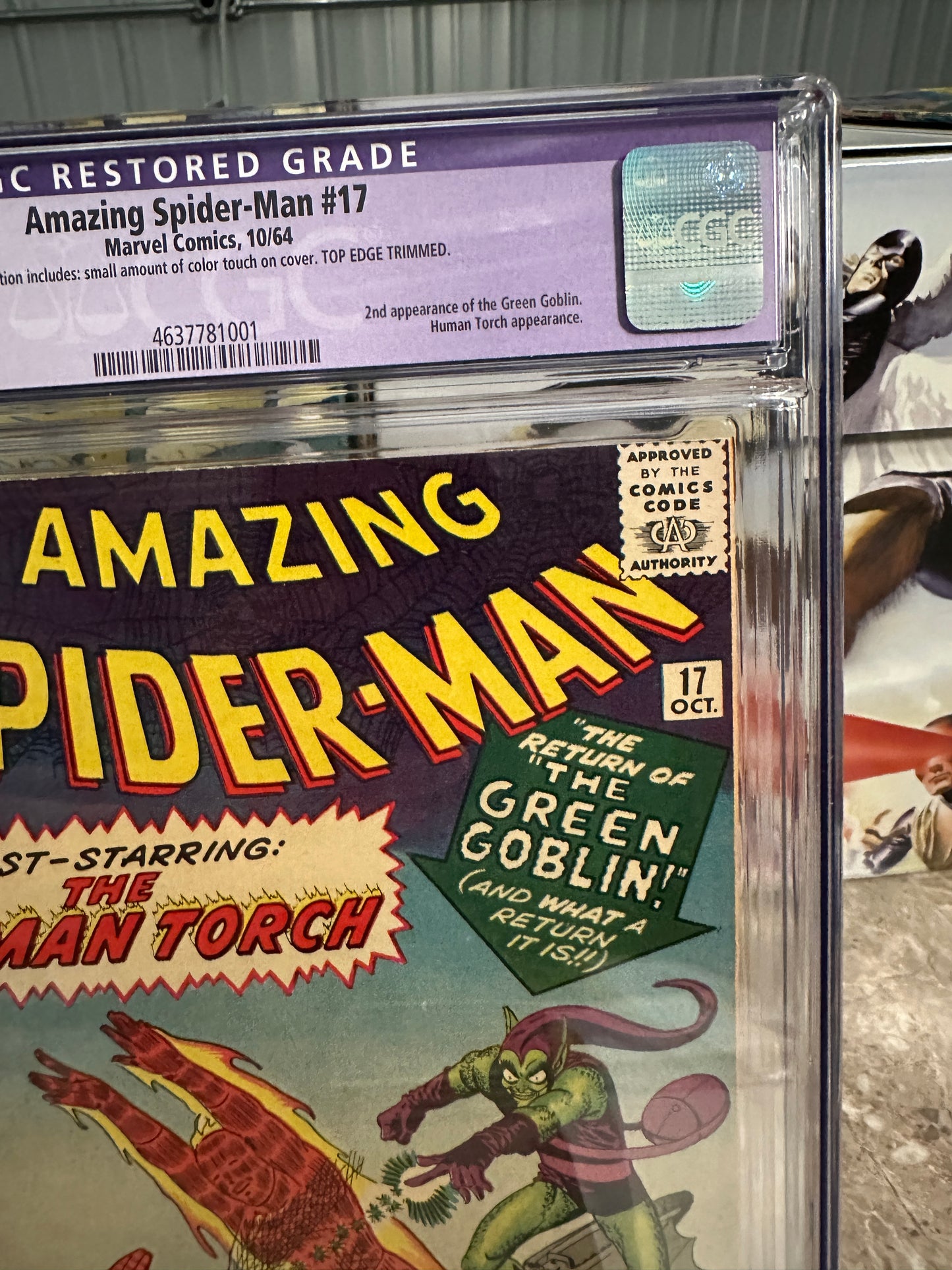 Amazing Spider-Man #17 CGC 9.0 Restored (1964 Marvel) - Brand New Case