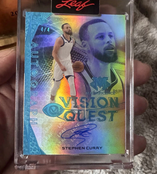 (2026/05/06) Stephen Curry Vision Quest Auto 2026 Leaf Magnificence Multi-Sport