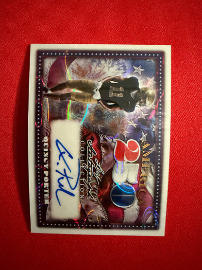Quincy Porter 2026 Leaf Autograph Collection America 250 Auto White Lava 1/1