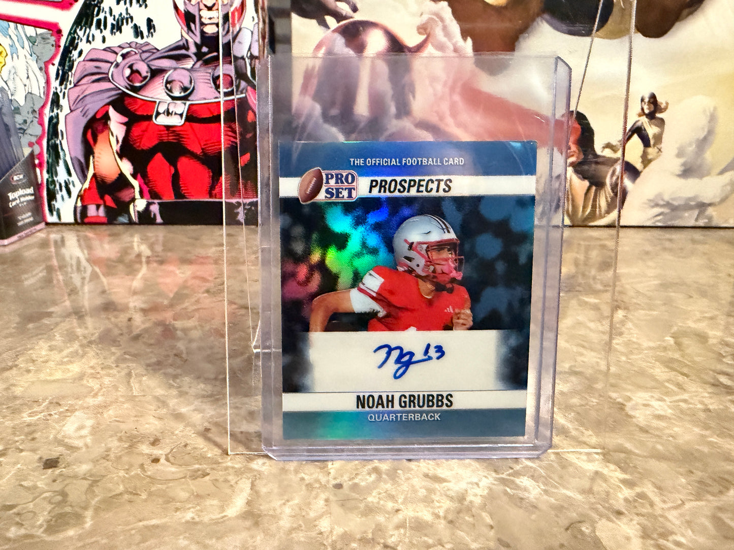 2026 Leaf Pro Set Metal Noah Grubbs 1990 Mini Auto Platinum 1/1 Notre Dame
