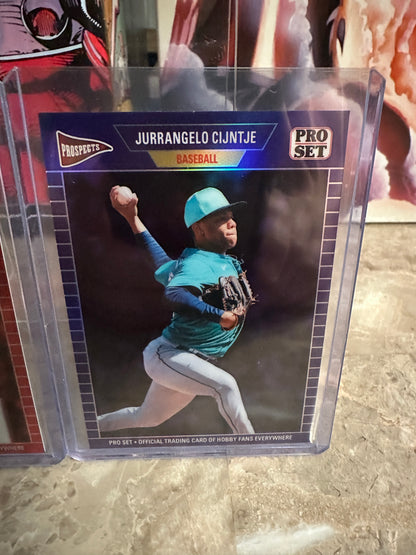 2026 Pro Set Jurrangelo Cijntje 1989 Lazer Auto 1/1 & Purple Prismatic 7/7 Lot