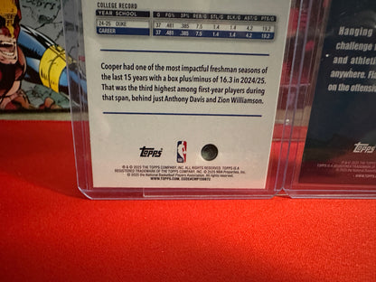 2025-26 Topps Cooper Flagg #201 Crackle Board (RC) + Bonus