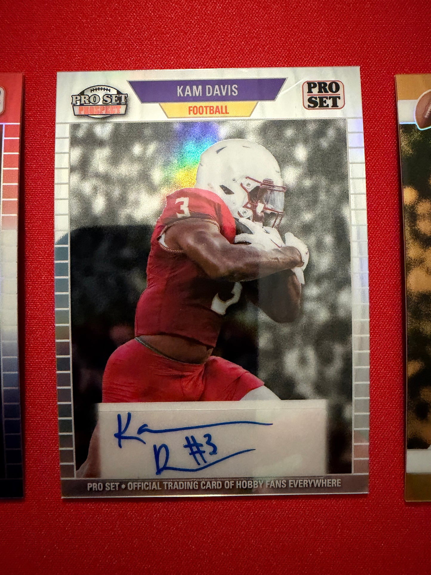 Kam Davis 2026 Leaf Pro Set Metal Football Gold RWB 1989 1990 Auto Lot