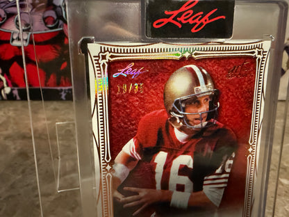 2026 Leaf Art of Sport Joe Montana Base Auto Bronze /35