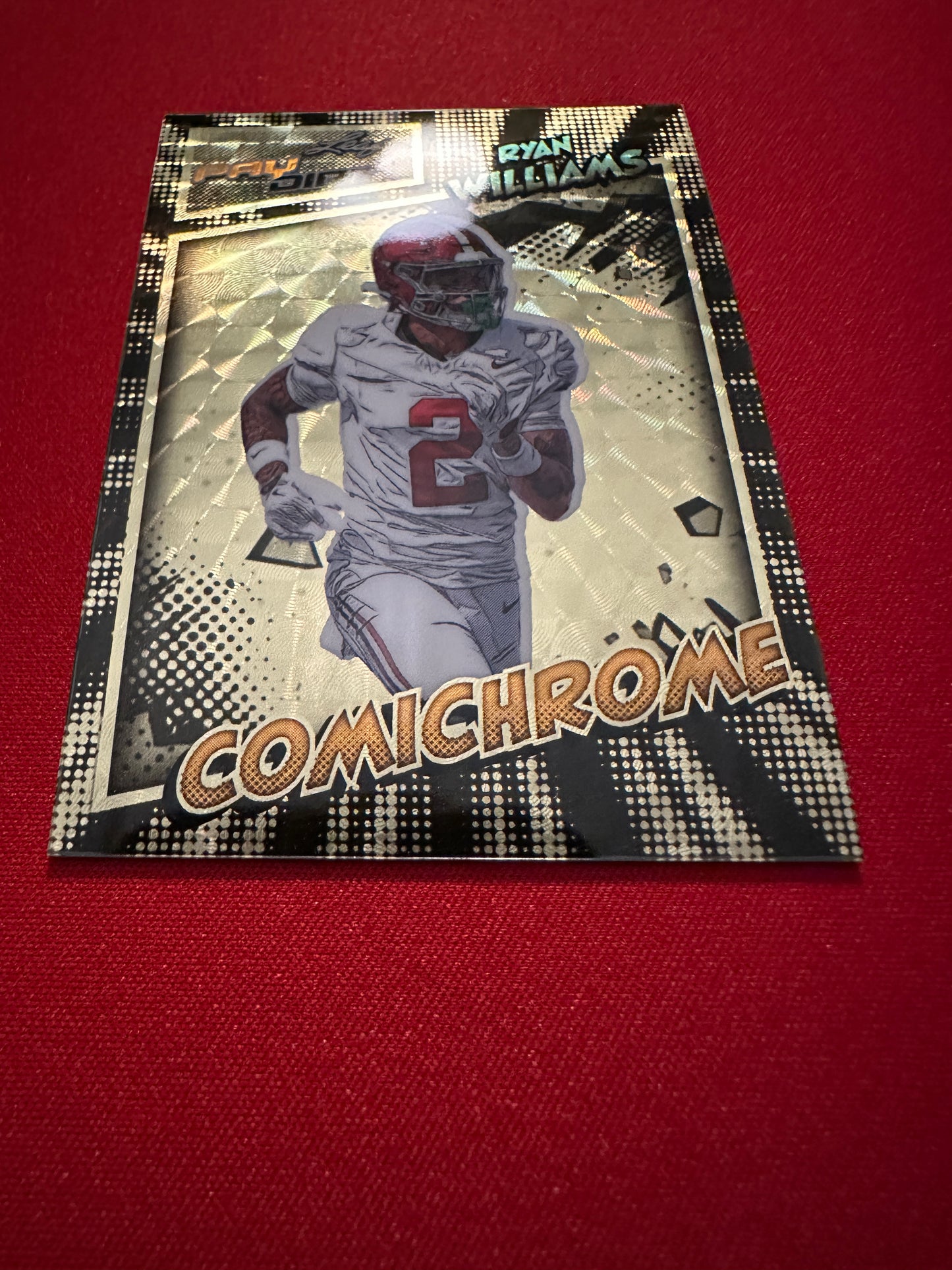 Ryan Williams 2026 Leaf Paydirt Football Comichrome Gold Super Prismatic 1/1