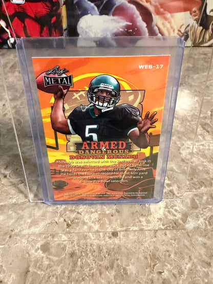 2026 Leaf Metal Football Armed & Dangerous Donovan McNabb Red Flood 1/1