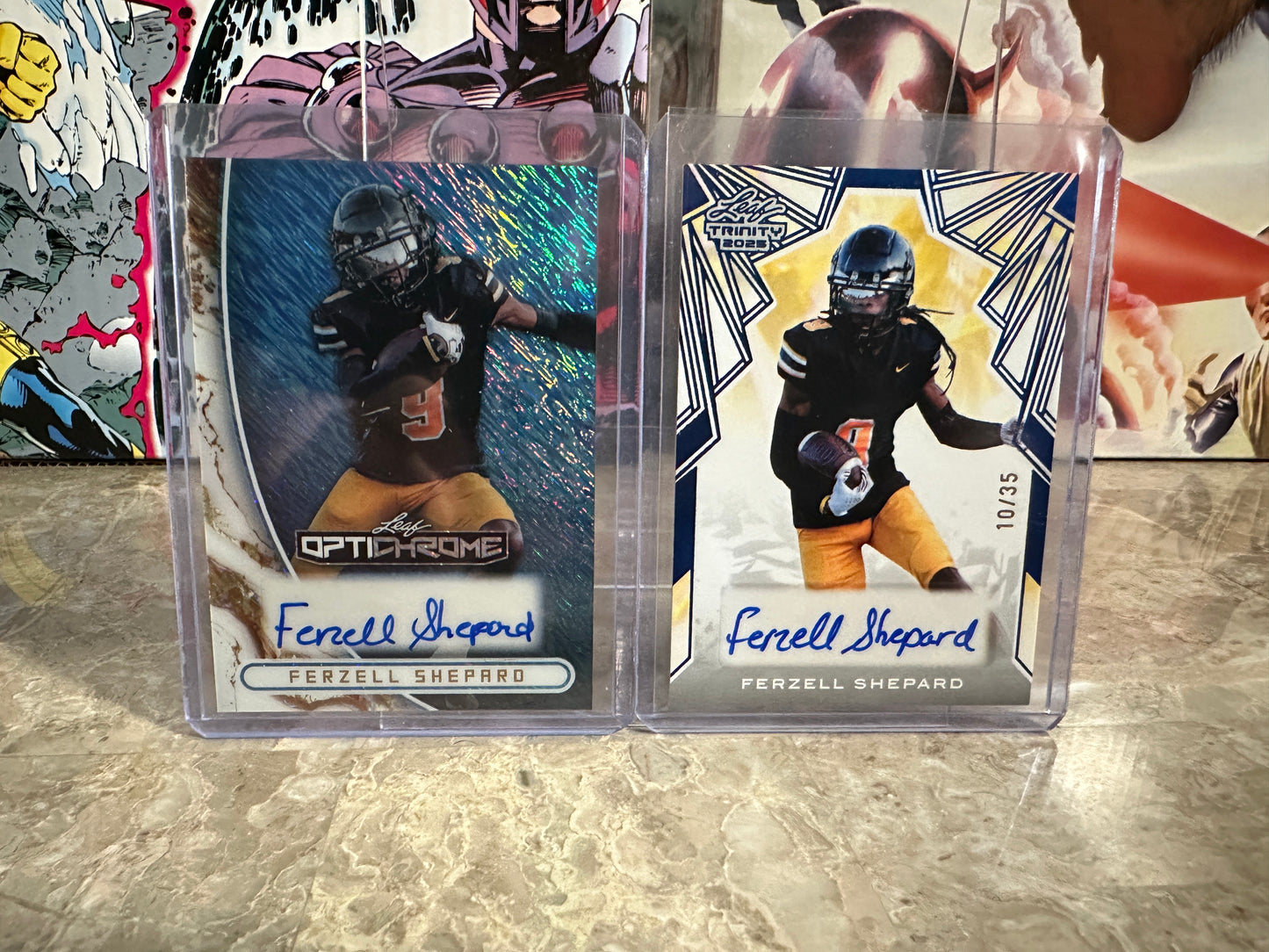 Ferzell Shepard AUTO DUO LOT 2026 Leaf Optichrome /8 & 2025 Trinity /35