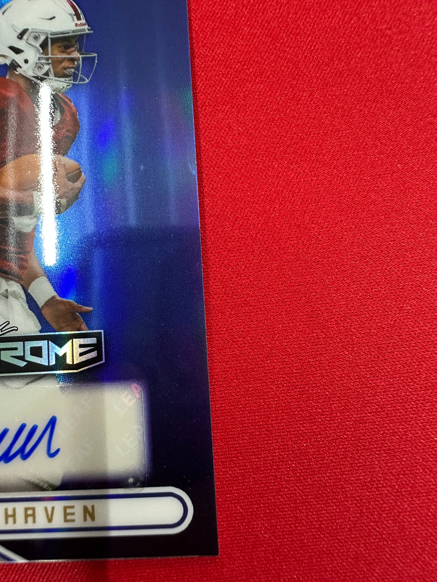 2026 Leaf Optichrome Elijah Haven BLUE PRISMATIC AUTO /5 Alabama Commit No 1 QB
