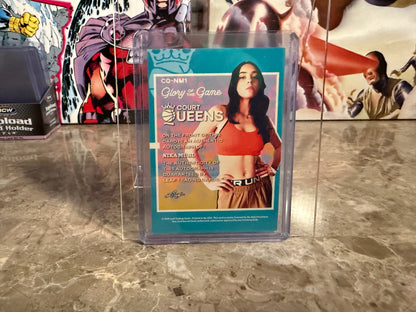 Nika Muhl 2025 Leaf Glory of the Game Basketball Court Queens Auto Holo Dots 1/8