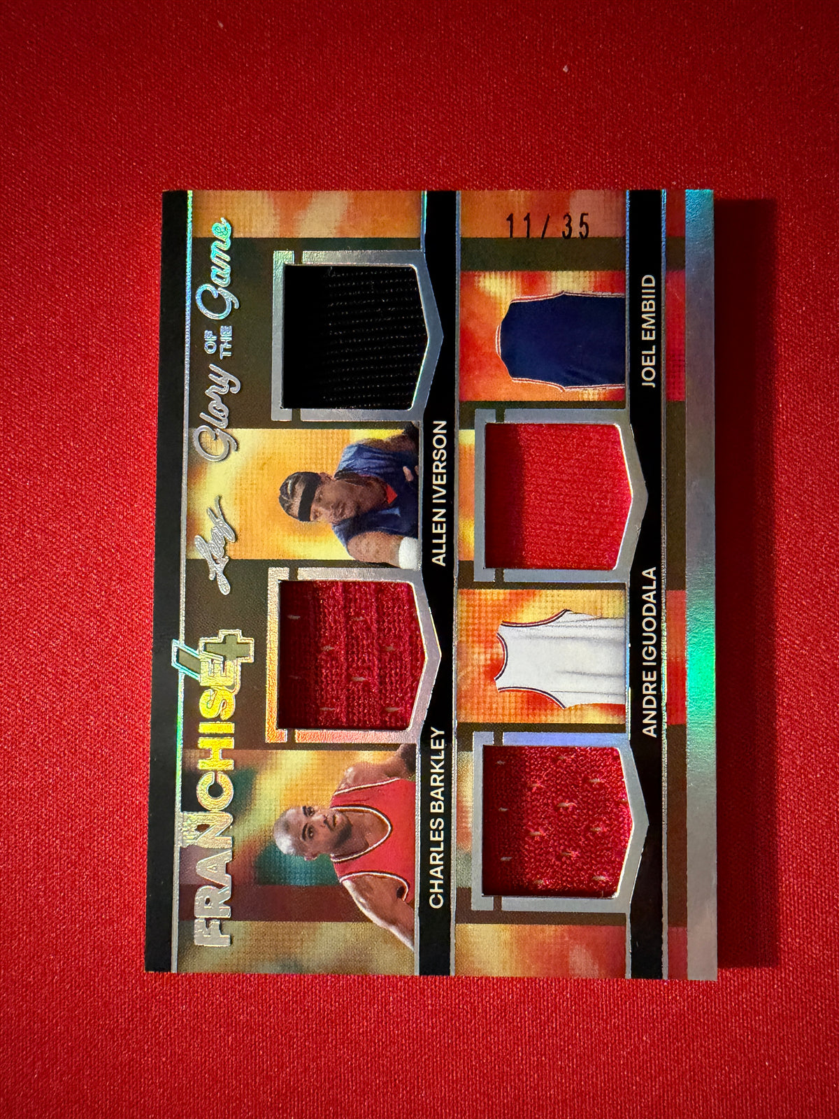 Barkley Iverson Embid Iguodala 2026 Leaf Glory of the Game Franchise 4 Game-Used