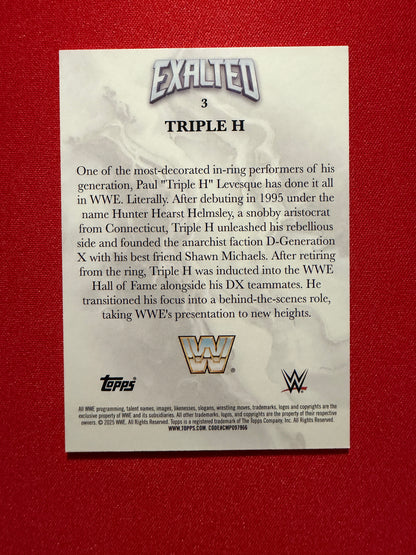 Triple H 2026 Topps Exalted WWE Exalted Base #3