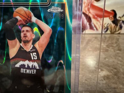 Nikola Jokic 2026 Topps Chrome Update RayWave Refractor Aqua /199