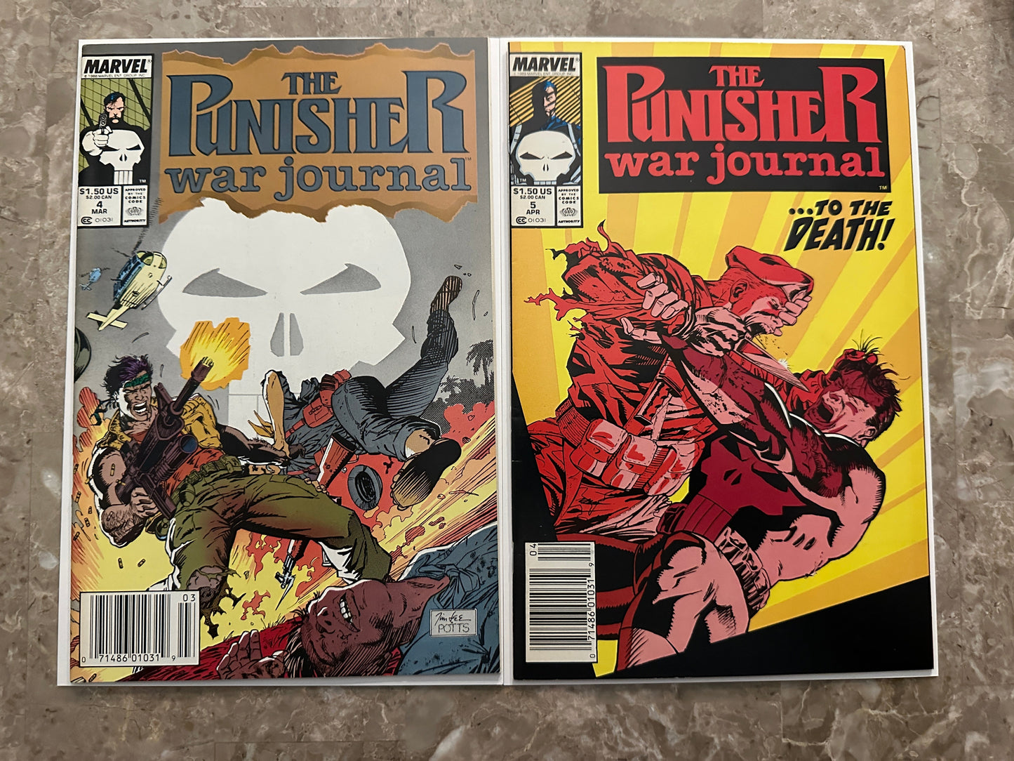 Punisher War Journal #1-14 High Grade Newsstand Starter Set (1988 Marvel)