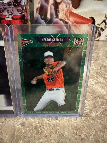 2026 Leaf Pro Set Baseball Nestor German Two-Card Prospect Lot