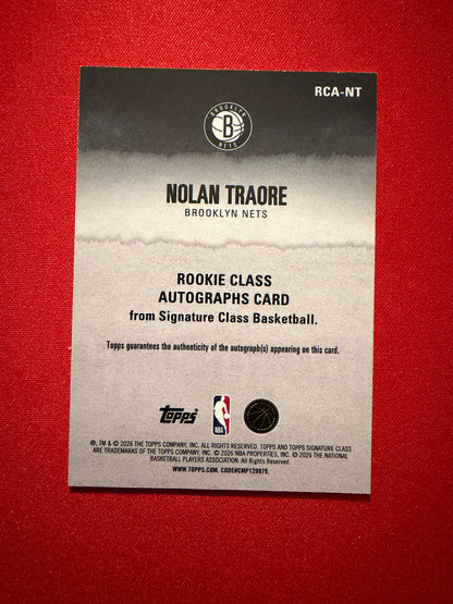 2025-26 Topps Signature Class Nolan Traore Rookie RC Gold Auto /10 #RCA-NT