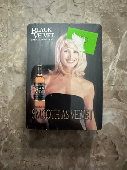 Black Velvet Canadian Whiskey Playing Cards - Sealed