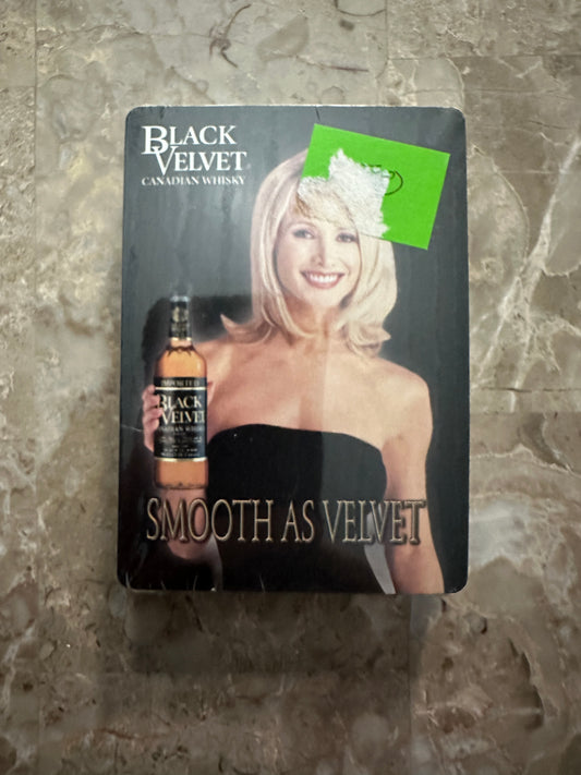 Black Velvet Canadian Whiskey Playing Cards - Sealed