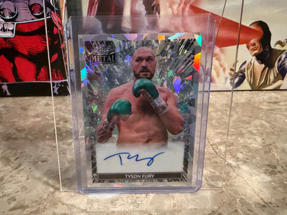 Tyson Fury 2026 Leaf Metal Ring Kings Metal Auto On-Card Crystal 1/35 Bookend