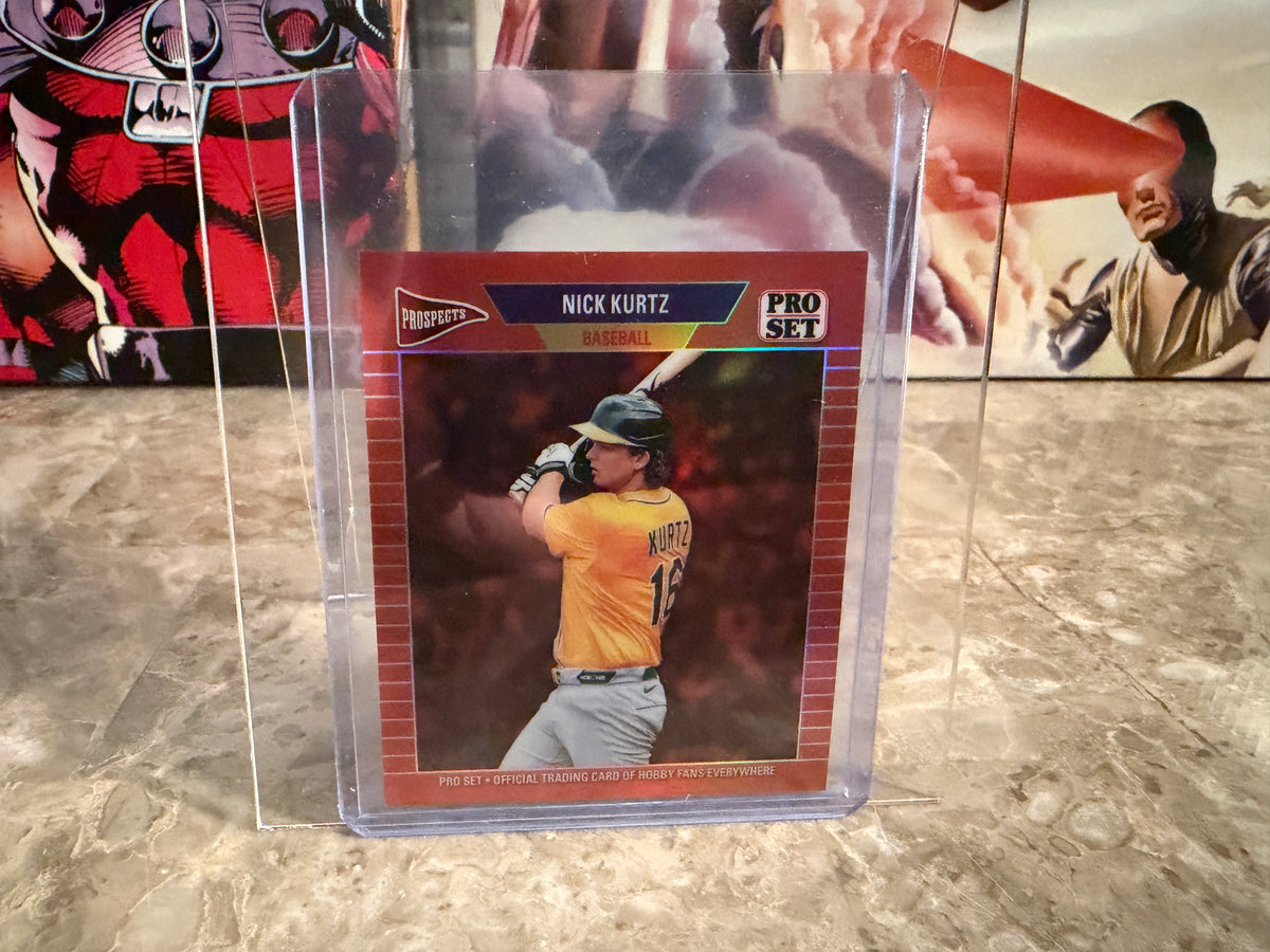 Nick Kurtz 2026 Leaf Pro Set Metal Baseball 1989 Mini Orange /4