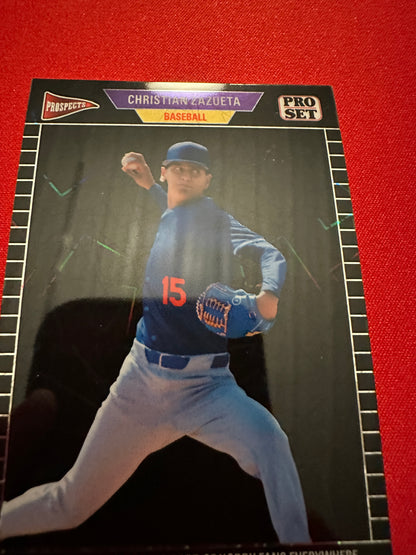 2026 Pro Set Christian Zazueta Black Lazer 1/1 & Purple Auto /8 Leaf Metal /6 Lot