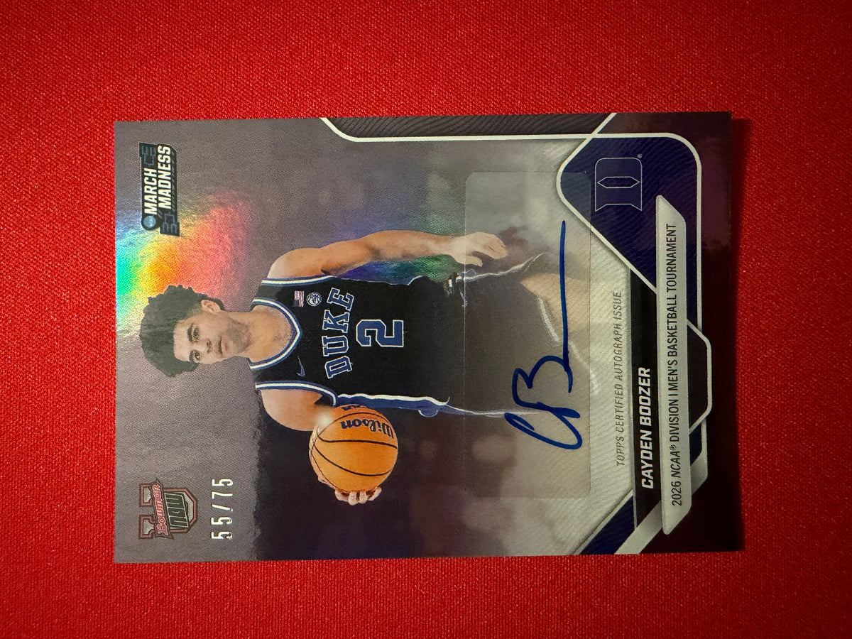 Cayden Boozer 2025-26 Topps Bowman U Now March Madness Auto /75