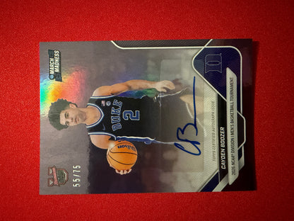 Cayden Boozer 2025-26 Topps Bowman U Now March Madness Auto /75