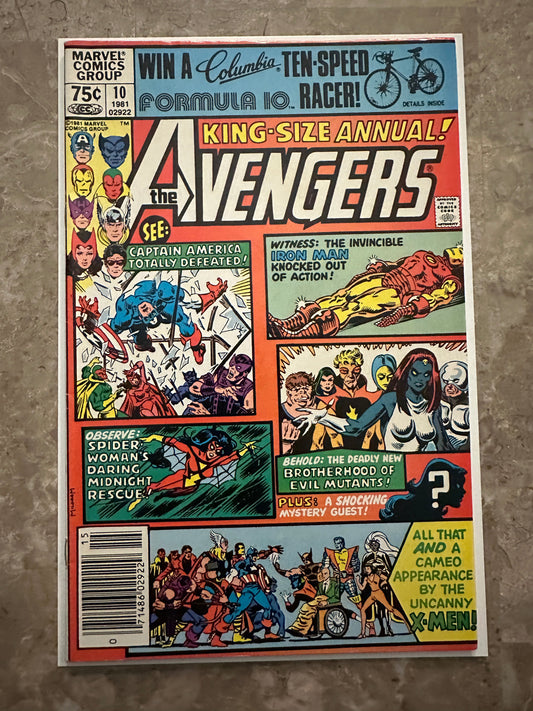 Avengers Annual #10 Newsstand VF- 7.5 (Marvel Comics 1981) - Unpressed