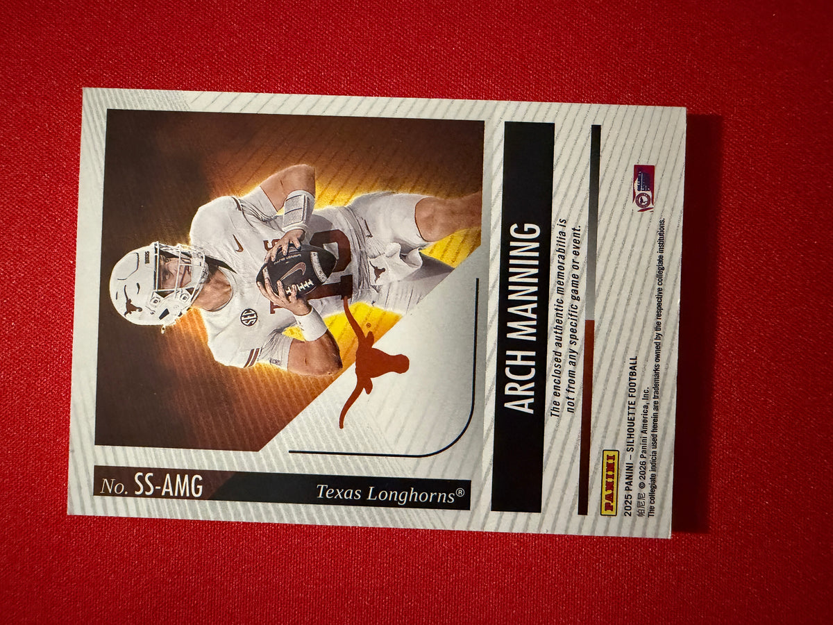 Arch Manning 2025 Panini Silhouette Football Silhouettes Multicolor Patch /10