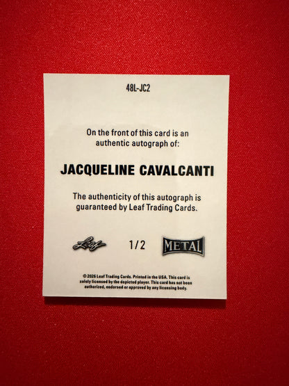 Jacqueline Cavalcanti 2026 Leaf Metal Ring Kings 1948 Auto Black /2
