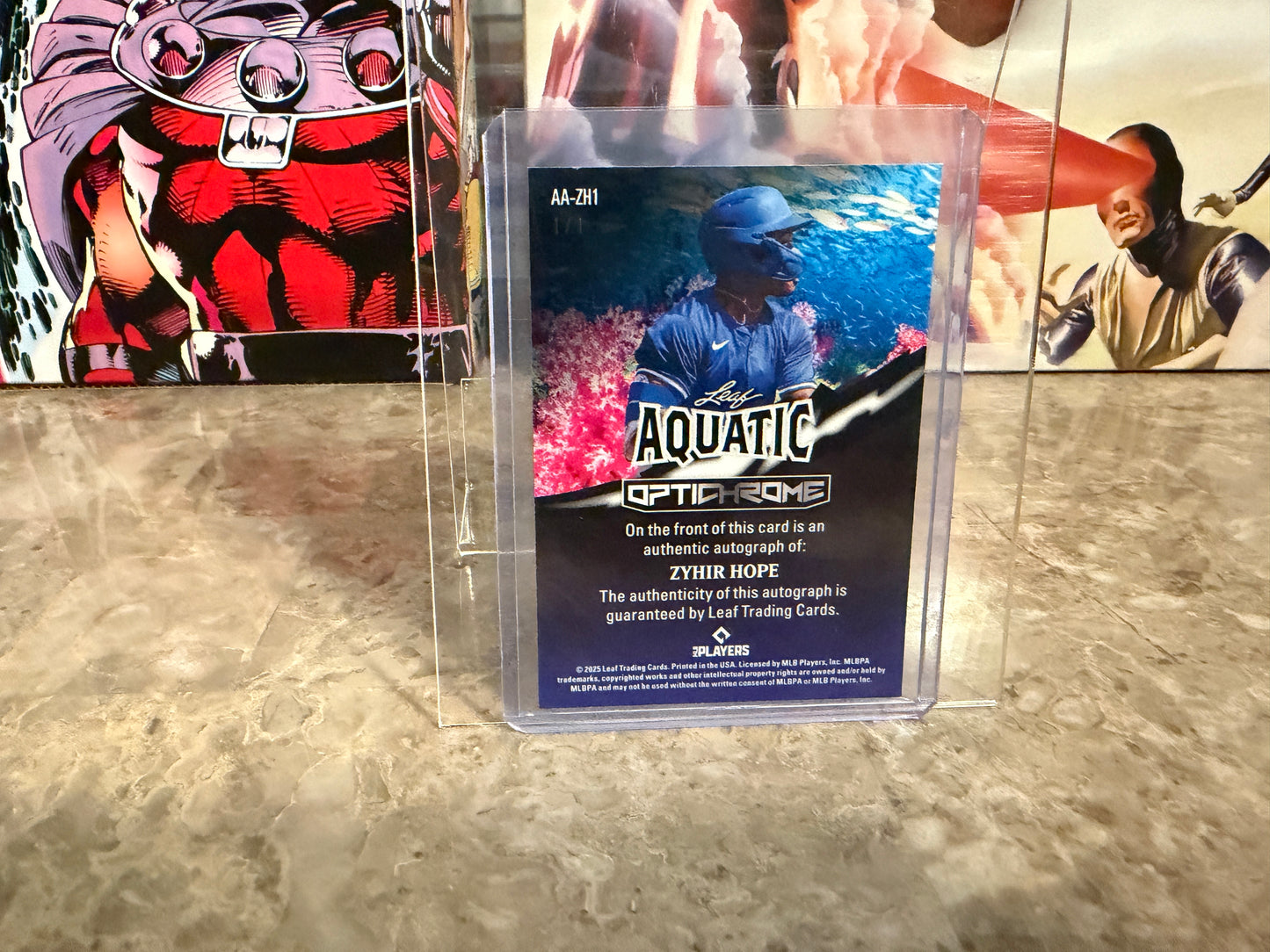 Zyhir Hope 2025 Leaf Optichrome Baseball Base Aquatic Auto Jellyfish Crystal  1/1