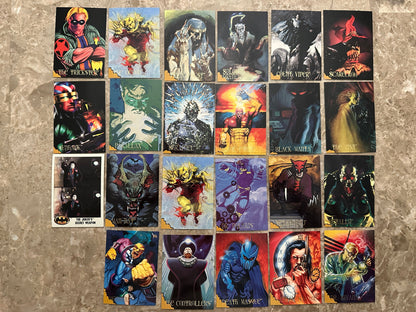 1995 Skybox DC Villains Dark Judgment Lot of 22 Unique