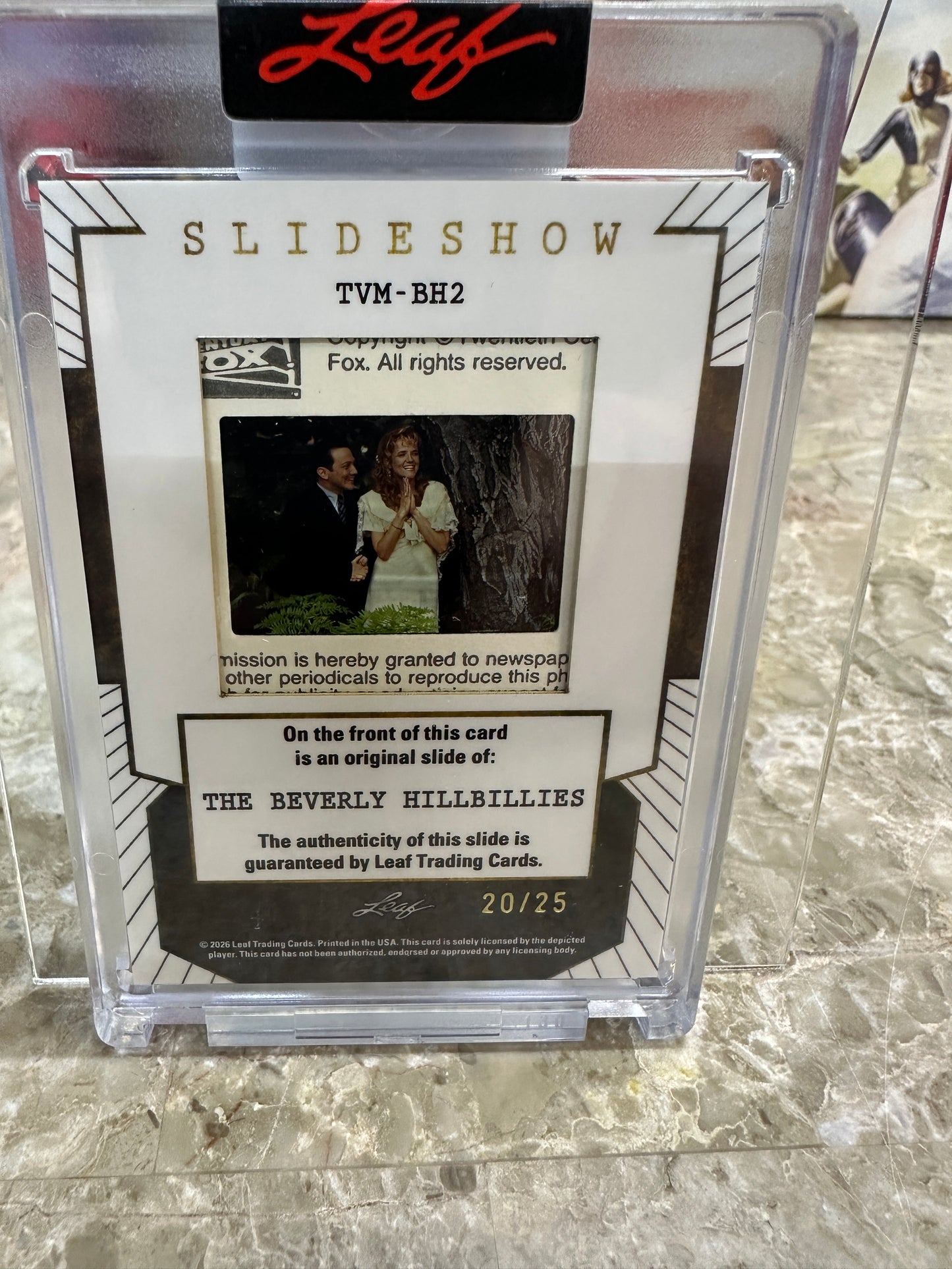2026 Leaf Slideshow BEVERLY HILLBILLIES Lea Thompson Schneider Metal /25 SLIDE