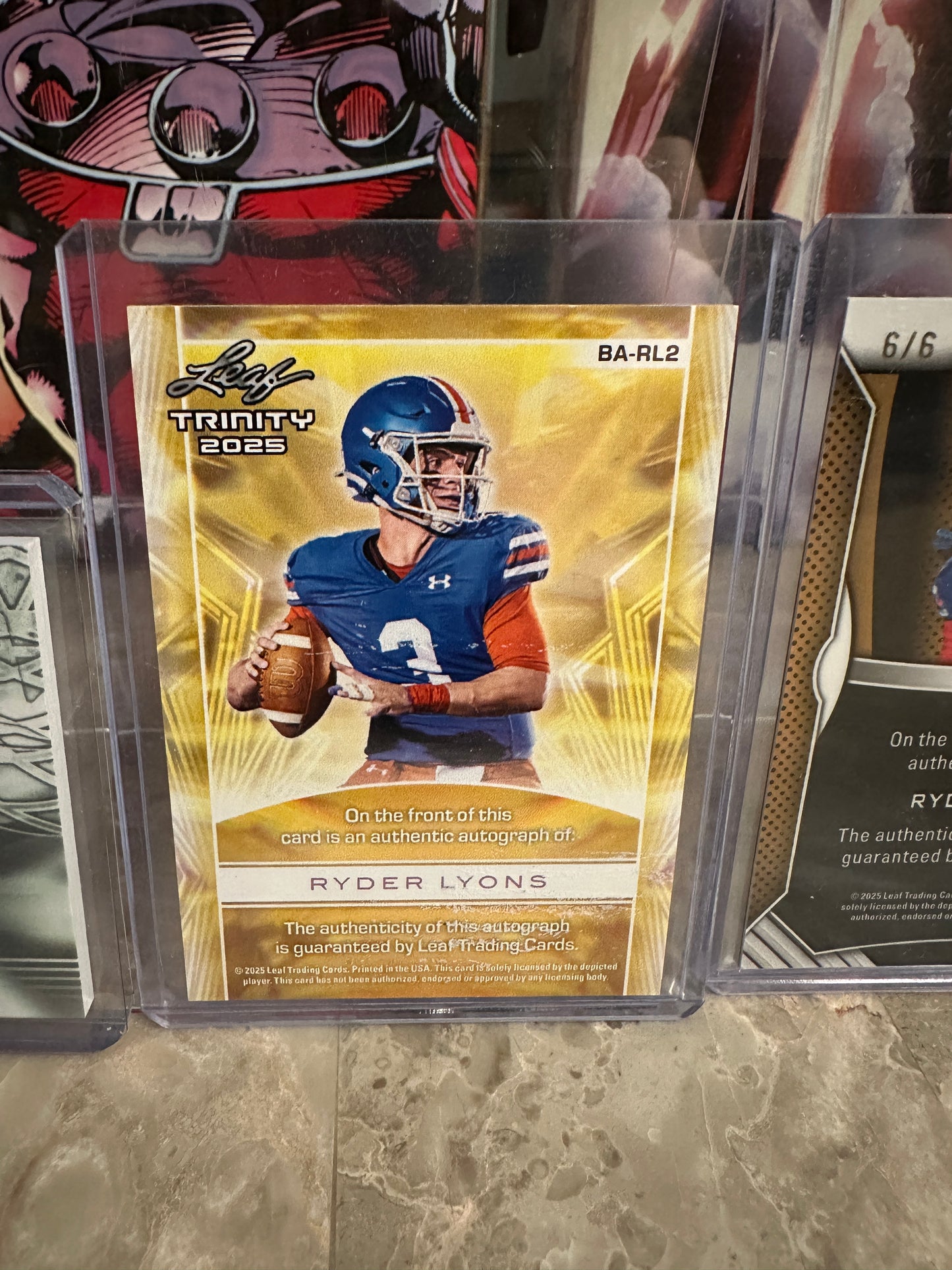 2025 Leaf Trinity Ryder Lyons Green Auto /25 & Patch Auto /99 4-Card Lot