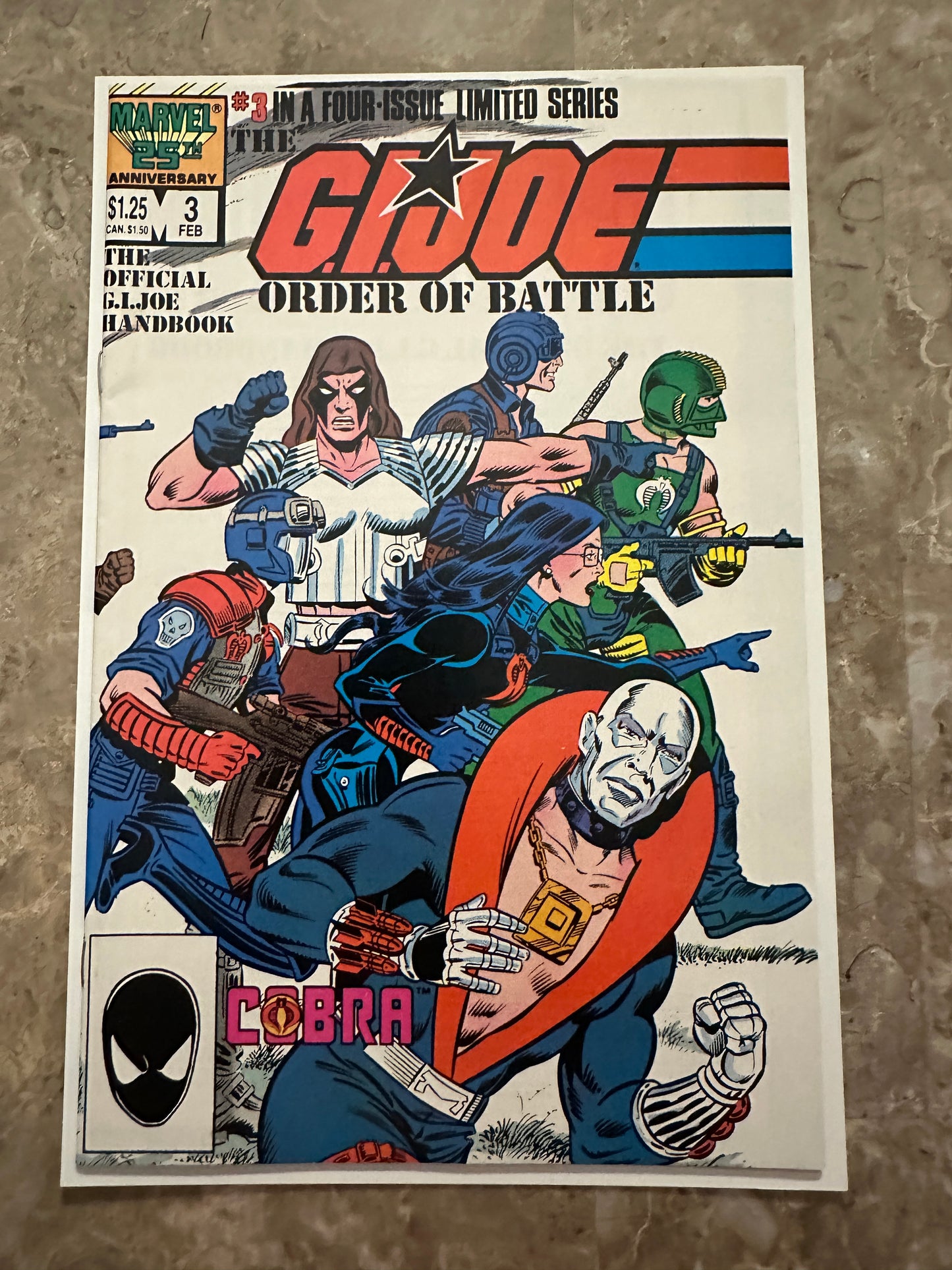 G.I. Joe: Order of Battle #1-3 Some Newsstand (Marvel 1986)
