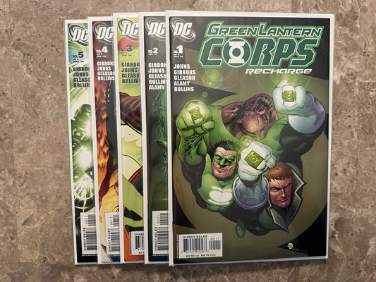 Green Lantern Corps Recharge #1-5 High Grade Full Set (2005 DC)