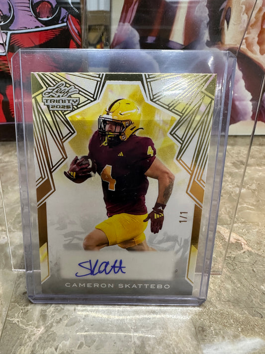 2025 Leaf Trinity CAMERON SKATTEBO 1/1 GOLD AUTO - Giants Star - 1-of-1