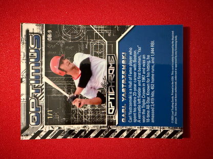 Carl Yastrzemski 2025 Leaf Optichrome Tempest Auto 2-Card Lot