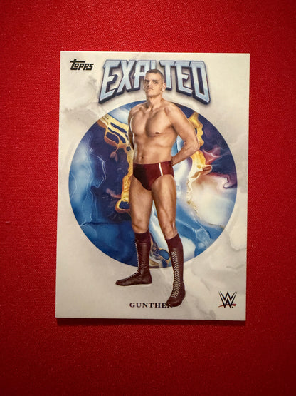 Gunther 2026 Topps Exalted WWE Black and White Signatures /25 + Base Lot