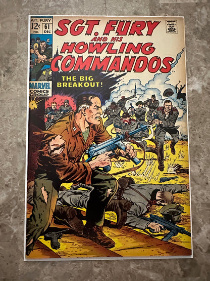 Sgt Fury #61 FN- 5.5 (Marvel Comics 1968)