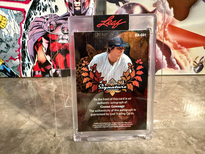 Goose Gossage 2026 Leaf Signature Series Base Auto Gold "Golden Goose" 1/1